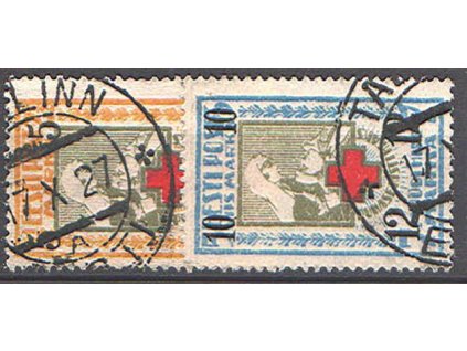 Eesti, 1926, 5M/6M-10M/12M série, razítkované