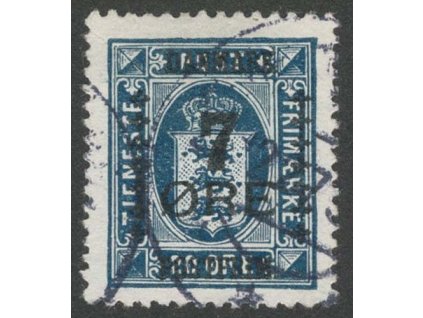 1926, 7Q/20Q tmavě modrá, MiNr.165, razítkované