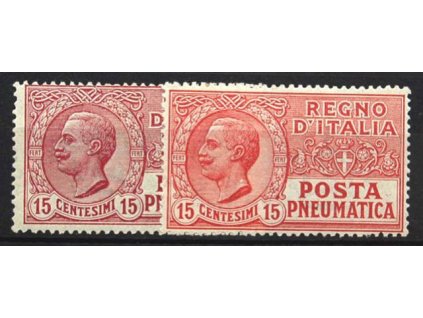 1927, 15C Posta Pneumatica, * po nálepce