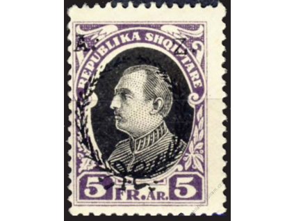 1927, 5Fr Zogu, MiNr.161A, **