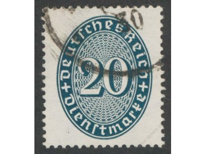 1927, 20Pf služební, MiNr.119Y, razítkované