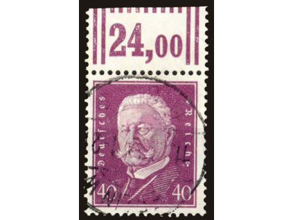 1928, 40Pf Hindenburg, počítadlo, Nr.418, razítko