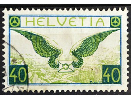 1929, 40C letecká, MiNr.234z, razítkované