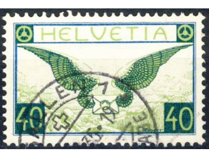 1929, 40C letecká, kat. MiNr.234z, razítkované