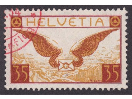 1929, 35C letecká, MiNr.233, razítkované