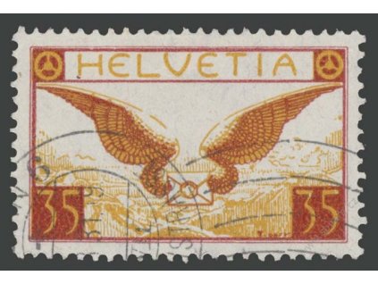 1929, 35C letecká, kat. MiNr.233, razítkované