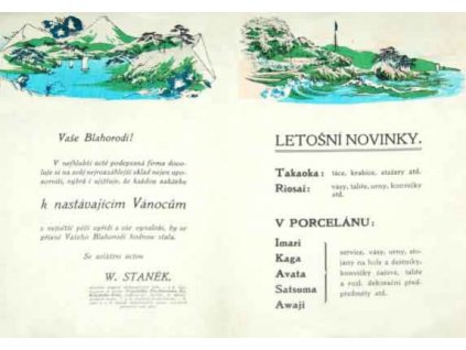 Firma Staněk, 6 kusů reklamních 2listů,