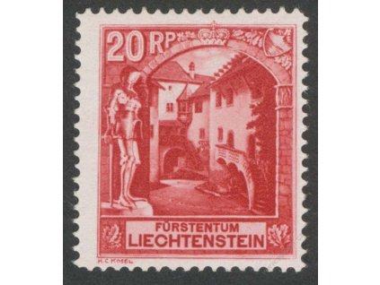 1930, 20Rp Zámek, MiNr.97, * po nálepce