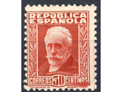 1931, 30C Iglesias, MiNr.623, * po nálepce