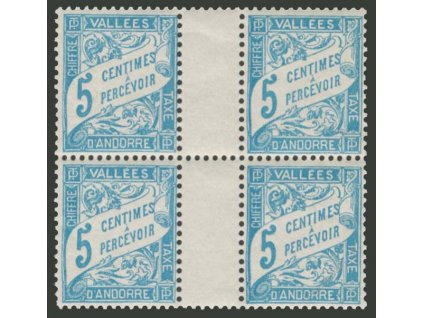 Francouzská, 1931, 5C doplatní, 4blok, MiNr.1, **