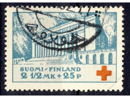 1932, 2 1/2M Červený kříž, MiNr.175, razítkované