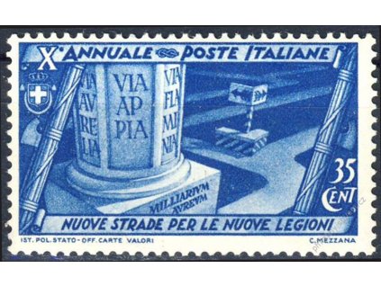 1932, 35C Pochod na Řím, MiNr.421, **