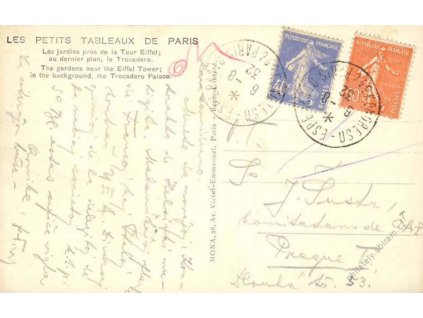 1932, DR Paris, Kongreso - Esperanto, pohlednice