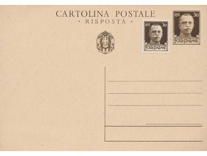 1932, 30C Emanuel, dopisnice, díl, dolepená známka, neprošlé