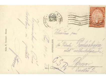 1933, DR Roma, pohlednice vyfr. MiNr.18