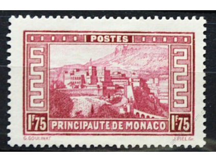 1933, 1.75Fr Palác, MiNr.129, * po nálepce