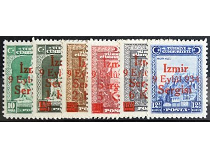 1934, 10Pa-12 1/2K série Izmir 934, **