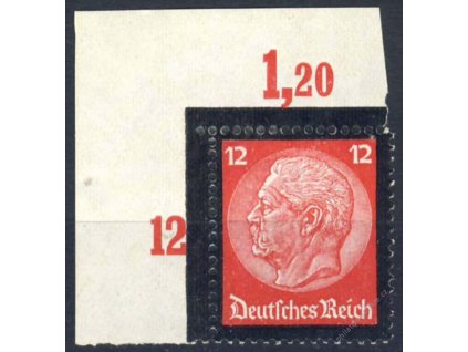 1934, 12Pf Hindenburg, roh. kus, MiNr.552, **/*