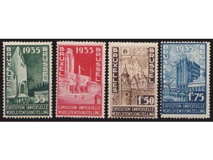 1934, 35C-1.75Fr Výstavní série, MiNr.378-81, ** , 35C dvl