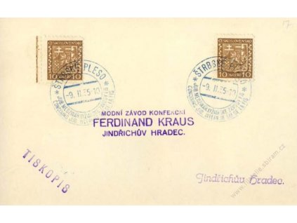 1935, Štrbské Pleso, Lyžařské závody FIS, karta