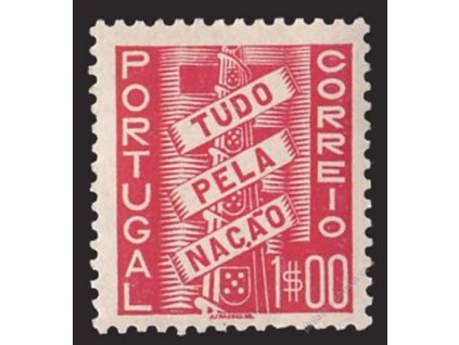 1935, 1E karmínová, MiNr.588, * po nálepce