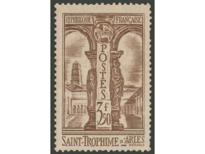 1935, 3.50Fr Budova, MiNr.298, ** , kz, drobný vlom - běžné