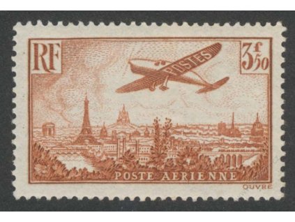 1936, 3.50Fr letecká, MiNr.310, ** , dv