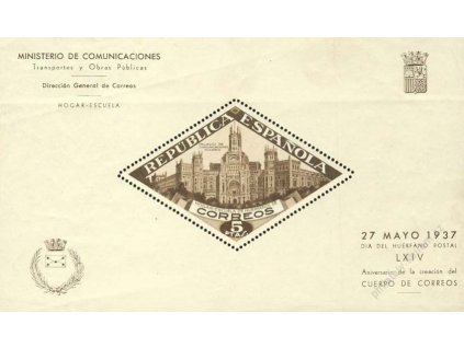 1937, aršík, lomy mimo známku, */** , dv