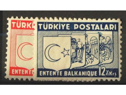 1937, 8 - 12 1/2K série Balkánská konference, **