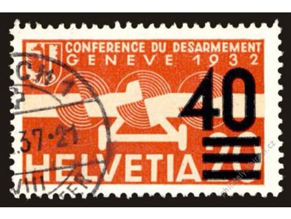 1937, 40C/20C letecké, MiNr.310, razítkované