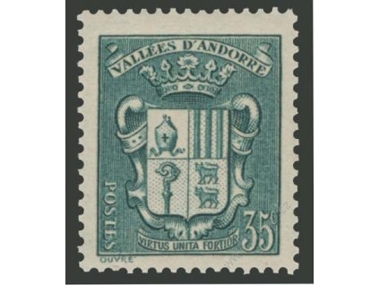 Francouzská, 1937, 35C Znak, MiNr.58, * po nálepce