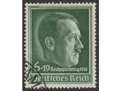 1938, 6Pf Hitler, MiNr.672x, razítkované