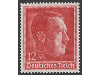 1938, 12Pf Hitler, MiNr.664, * po nálepce