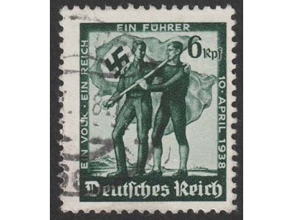 1938, 6Rpf Symbol, MiNr.663, razítkované