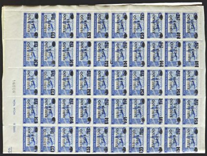 1938, 5/10Cts lokální vydání s přetiskem HABILITADO, **