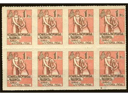 1938, Consejo Movincial Valencia 1Pts, ** , 8blok
