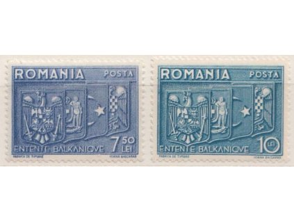 1938, 7.50-10L série, MiNr.547-48, **