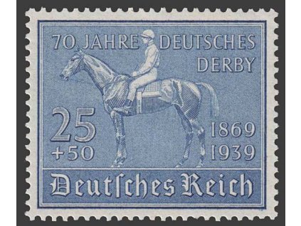 1939, 25Pf Derby, MiNr.698, * po nálepce