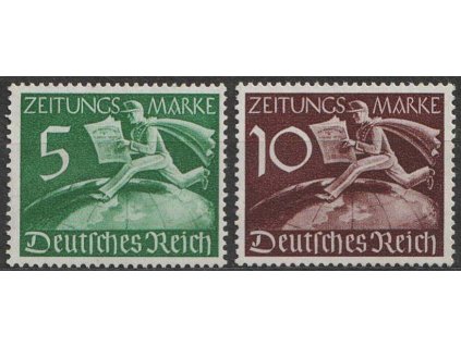 1939, 5-10Pf série, MiNr.Z738-39, **