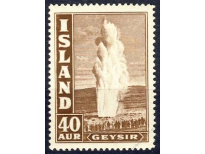 1939, 40A Gejzír, MiNr.213A, * po nálepce