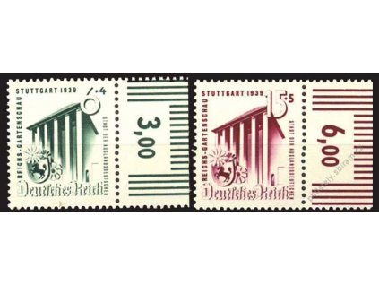 1939, 6-15Pf série, kraj. kusy, MiNr.692-93, **