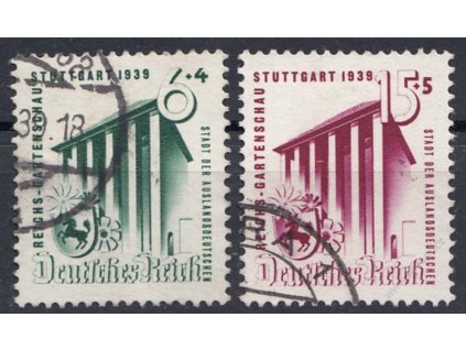 1939, 6-15Pf série, MiNr.692-93, razítkované