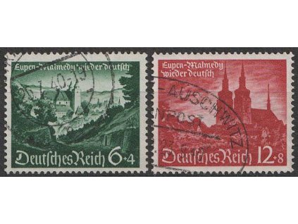 1940, 6-12Pf série, MiNr.748-49, razítkované