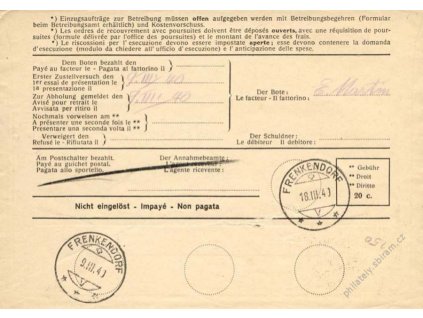 1940, DR Bern, R-dopis, zasláno ve Švýcarsku
