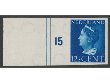 1940, 12 1/2C Vilemína, nezoubkovaná, **