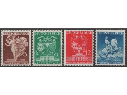 1941, 3-25Pf série, MiNr.768-71, **