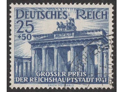 1941, 25Pf Brandenburská brána, MiNr.803, razítkované