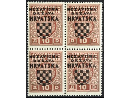 1941, 10Din doplatní, 4blok, MiNr.5, **/*