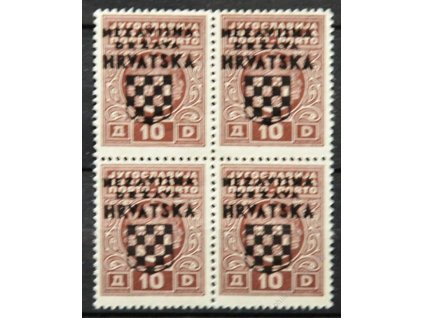 1941, 10Din doplatní, 4blok, MiNr.5, **