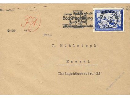 1941, DR Marburg, dopis, zasl. v Německu